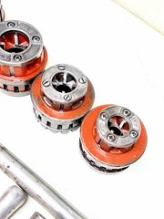 Ridgid 12-R 1/2&Prime; to 2&Prime; Pipe Threader Set Die Heads Ratchet Cutter Reamer 12R #1