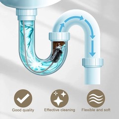 Flexible Long Sink Drainage Tool, AC Drain Cleaning Tool, Removal of AC block&hellip;