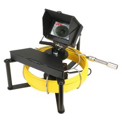 4.3&Prime; Pipe Inspection Camera w/ Meter Counter 16GB DVR 20M Sewer Camera Endoscope