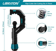 Copper Tube Cutter 1/4&Prime; to 2-3/4&Prime;, Tube Cutter, Heavy-Duty Tubing Cutter for Cop