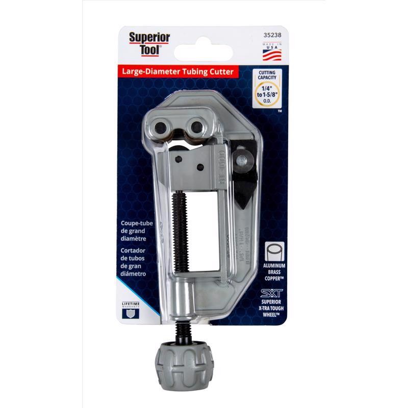 Superior Tool 1-5/8 in Tube Cutter Black/Gray