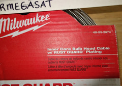 Milwaukee 48-53-2674 5/16-Inch x 50-Foot Inner Core Bulb Head Cable w/ Rustguard