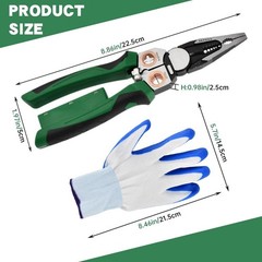 8-in-1 Wire Stripper with Voltage Tester, Multifunctional Electric Wire Strippin