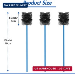 3 Pcs Condensate Trap Flexible Drain Brush, 16 Inch AC Drain Line Cleaning Brush