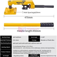 SWG-25S Copper Pipe Bending Machine Manual U-type Galvanized Pipe Tube Bender