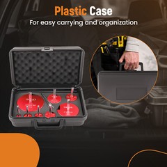 8pcs Plastic Pipe Fitting Reamer Fit into Standard 1/2 Inch Drill and 3/8 Inch