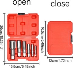 6 Piece NPT Thread Forming Taps, Pipe Taps Set, High-Speed Steel 6