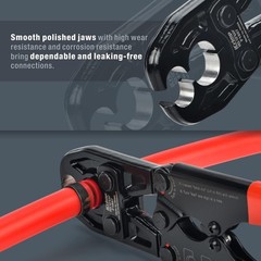 iCrimp 1/2 & 3/4-Inch PEX Crimping Tool &ndash; ASTM F1807 Certified for Pro Plumbers