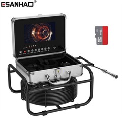 7&rdquo; Sewer Camera Pipe Inspection Camera 16GB Video DVR 17mm 50m Endoscope IP68