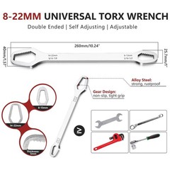 7PCS Plumbing Tool Set &ndash; Sink Wrench, 8-in-1 Faucet Wrench, Universal Plumber Wr