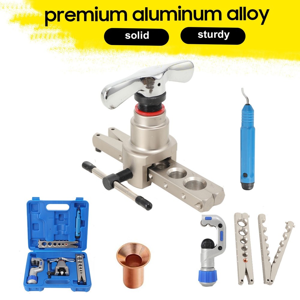 Flaring Tool Kit for 1/4&rdquo;-3/4&rdquo; and 6-19mm Single Flare Metric imperial systems