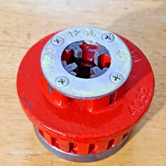 Toledo No. 12 3/8&Prime; Drop Head Pipe Threading Die Head NEW NOS FREE SHIPPING