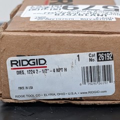 RIDGID 26192 High Speed Pipe Dies 2-1/2&Prime;-4&Prime; NPT 1224 Threading Machine USA&eth;&sect;