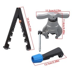45&deg; Eccentric Flaring Tools Set And Tube Cutter Kit For 7 Dies 3/16-3/4 Inch