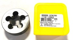 Morse 1&Prime;-12 Adjustable Round Split Die Carbon Steel 2-1/2&Prime; Diameter USA 31219