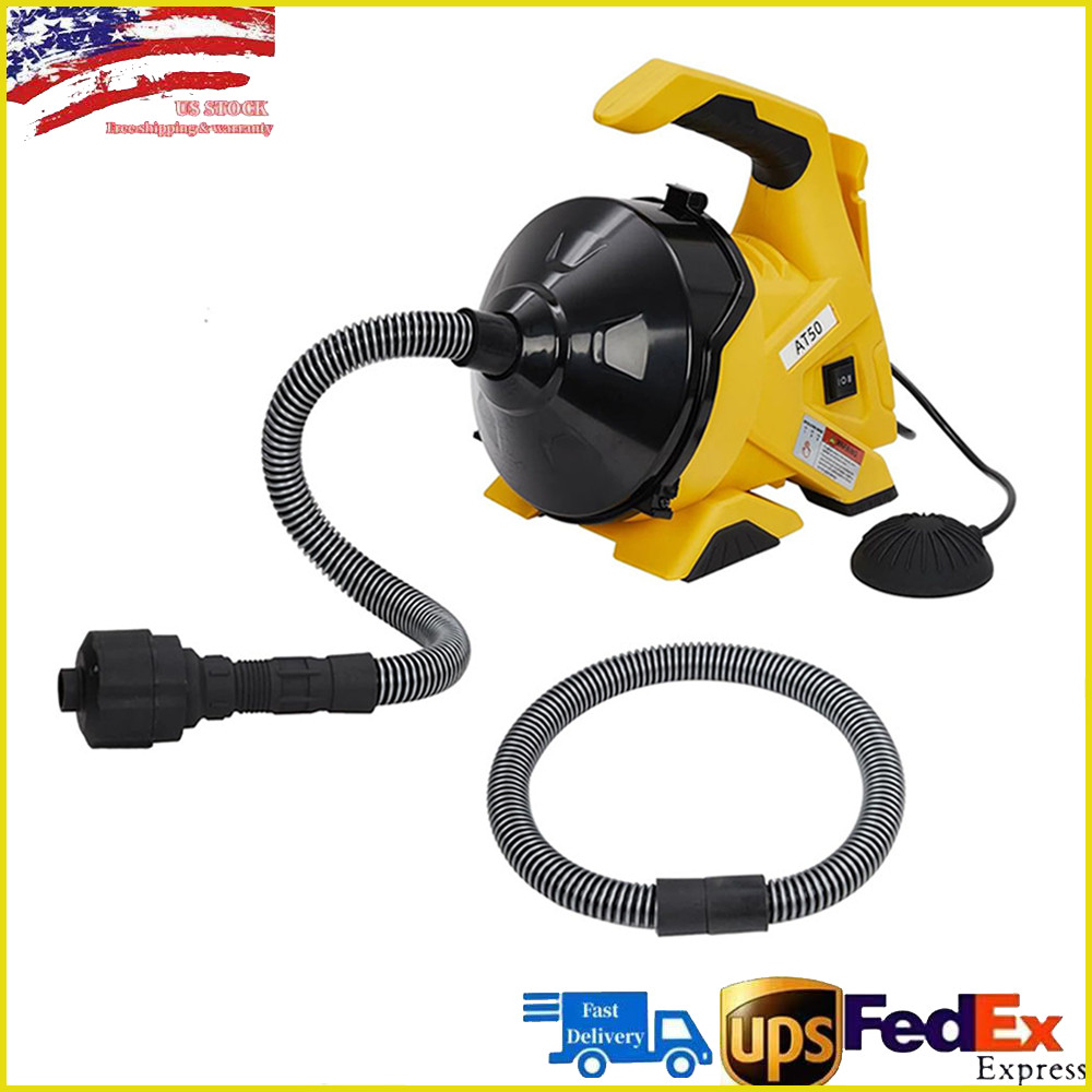 30Ft x 3/10In Drain Cleaner Machine Auto Feed Electric Drain Auger Sewer Snake