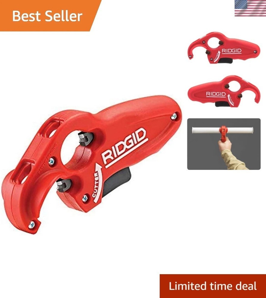 Versatile Tubing Cutter with Open Bore Design &ndash; For 1-1/4&Prime; & 1-1/2&Prime; Drain Pipes
