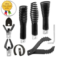 9Pcs Drain Auger Drill Attachment,Cutter and Auger Set,Drain Cleaner Combination