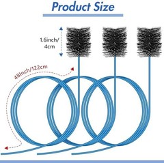 3 Pcs Condensate Trap Flexible Drain Brush, 48 Inch AC Drain Line Cleaning Br&hellip;