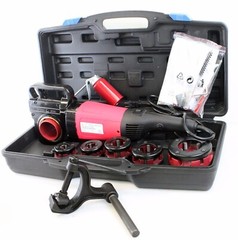 2000W Electric Handheld Pipe Threader Threading Machine w/6pc NPT Die 1/2&Prime; to 2&Prime;