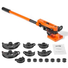VEVOR Manual Pipe Tube Bender 3/8&Prime; to 1&Prime; OD with 7 Dies 180&deg; Bending Tools