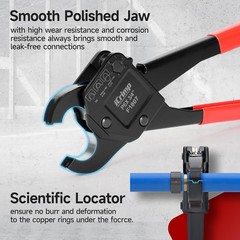 Icrimp Angle Head F1807 PEX Pipe Crimping Tool for Copper Rings &ndash; 3/4-Inch Angle