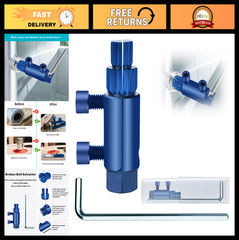 Pipe Extractor Tool Set &ndash; Nipple & Thread Remover Kit for 1/2&Prime; to 1&Prime; Pipes &ndash; DIY