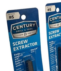 Century Drill & Tool 73205, #5 Screw Extractor (LOT OF 2) **SALE**