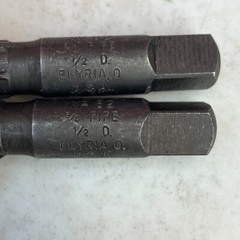 Ridgid Longrip 3/8&Prime; Drive 1/2&Prime; Drill Pipe Extractor No. 82 USA &ndash; Set of 2