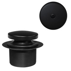 Westbrass Tip-Toe Coarse Thread Tub Trim Set with 1-Hole 1-Pack, Matte Black