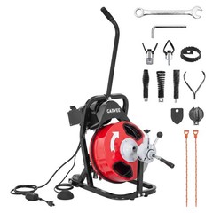 50FT x 1/2 Inch Drain Cleaner Machine Portable Electric Auger Sewer Snake 250W