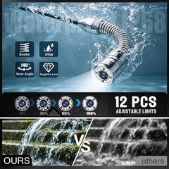 Ultimate Waterproof Plumbing Camera &ndash; 100FT Length, 32GB & Long Battery Life