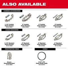 Milwaukee 4Inch Standard Chain Knocker For 5/16Inch Chain Snake Cable
