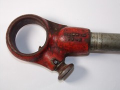 RIDGID 00R Pipe Threader Die Head Set with Ratchet, 3/4&Prime;, 3/8&Prime; & 1/4&Prime; 00-R
