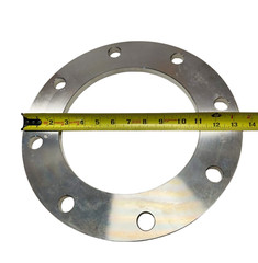 WA S/A182F316/L Stainless Steel Plate Flange 150 LB 15CT8405, 8&Prime; 1/2&Prime; Thick