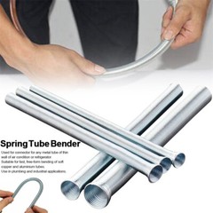 5pcs 21cm Spring Bending Tube Pipe Bender 1/4&Prime; 5/16&Prime; 3/8&Prime; 1/2&Prime; 5/8&Prime; Silver Set
