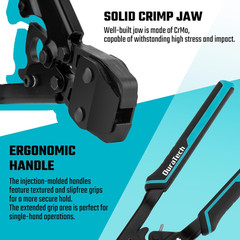 Ratchet PEX Crimping Tool, PEX Cinch Tool for Fastening Stainless Clamps from 3/