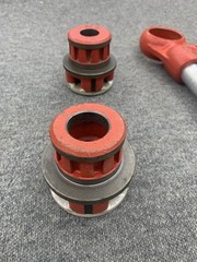 Vintage Rigid pipe threader with 2 dies (1/2 in. & 3/4 In.)