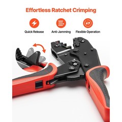 Uimoso Ratcheting Wire Crimper Tool 22-10 AWG for Electrical Connectors