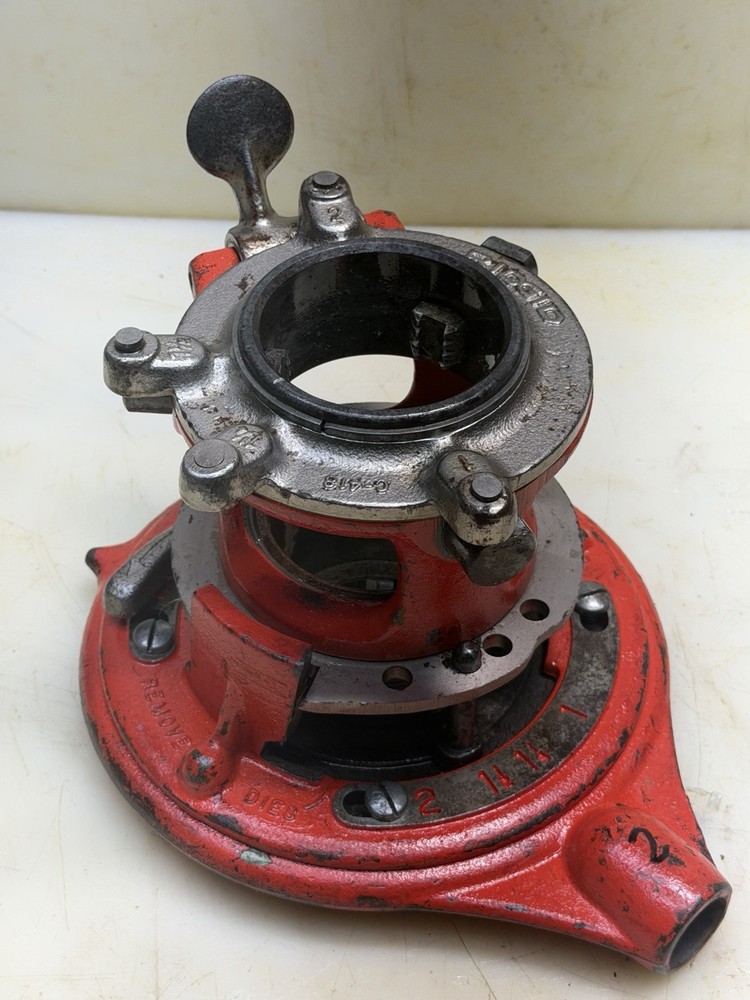 RIDGID 65R 1&Prime; TO 2&Prime; PIPE THREADER NICE DIES No Handle 65-R #2
