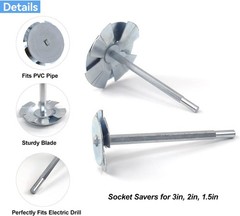 3PCS PVC Pipe Reamer Set for Professional Plumber, Fitting Saver in Size&hellip;