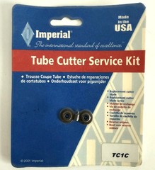 IMPERIAL TUBE CUTTER LOT of 4 CUTTERS and 3 SERVICE KITS BLADES PIPE HVAC
