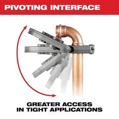 Milwaukee 49-16-2654X 1-1/2&Prime; CTS-V Pivoting Press Ring for M18 FORCE Press Tools