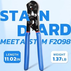 Professional Pex Crimper Tool 2 IN 1 Ratchet Pliers Combo for Cinch & Remove Fun