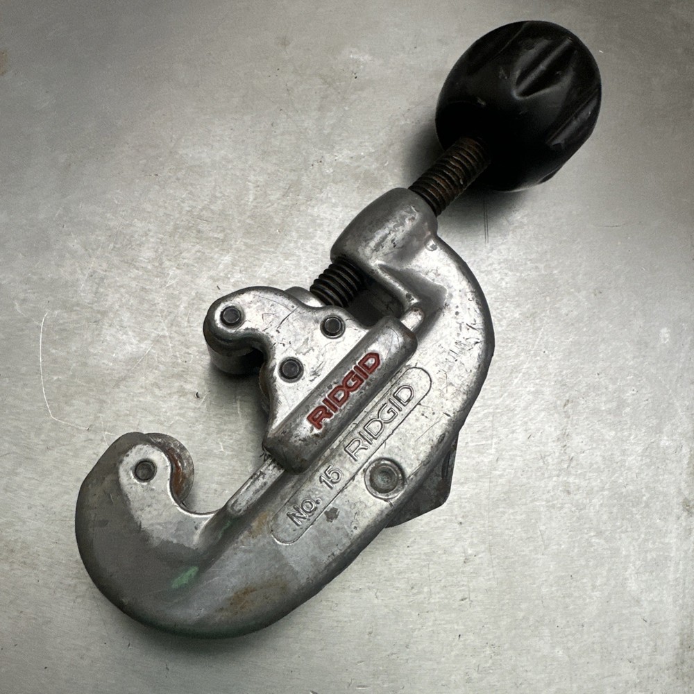 Ridgid No. 15 3/16 to 1-1/8 O.D. Tubing Cutter. Made in USA