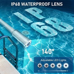 Advanced Plumbing Camera Snake 100ft with Self-Leveling & Long Battery Life