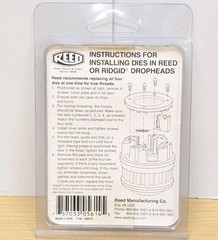 Reed Mfg R12+ Segmental Pipe Dies 1-1/2&Prime; NPT Item 05614 Catalog R12DN 1 1/2 HSS