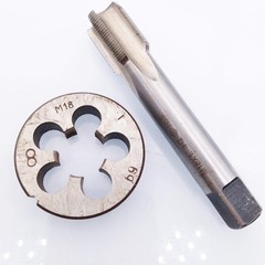 HSS M18 x 1mm Tap M18 x 1.0mm Die Metric Thread Right Hand Machining Tool