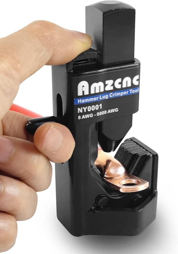 Hammer Lug Crimper Tool &ndash; 0000 AWG Battery and Welding Cables( 8 AWG TO 4/0 Wire