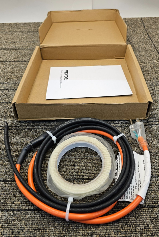 VEVOR Z6FT35WFT110V70HGV1 6&prime; Heat Tape Self-Regulating Pipe Heating Cable,